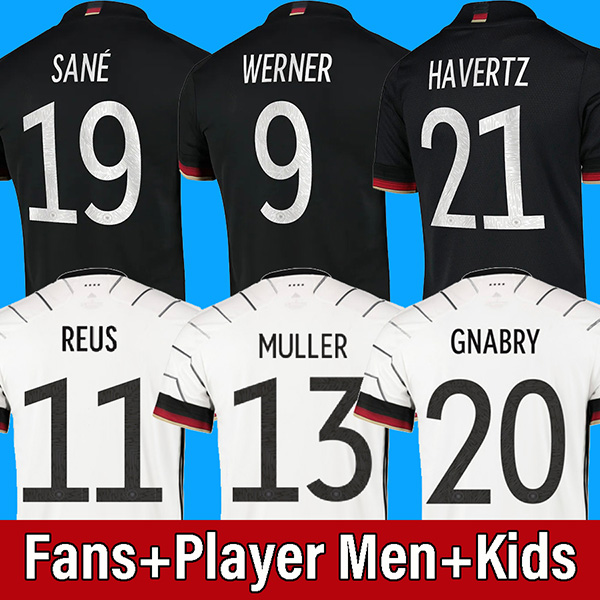 

2021 germany soccer jersey fans player MULLER HUMMELS WERNER HAVERTZ SANE football shirt top thailand quality GNABRY GORETZKA REUS men + kids, Third