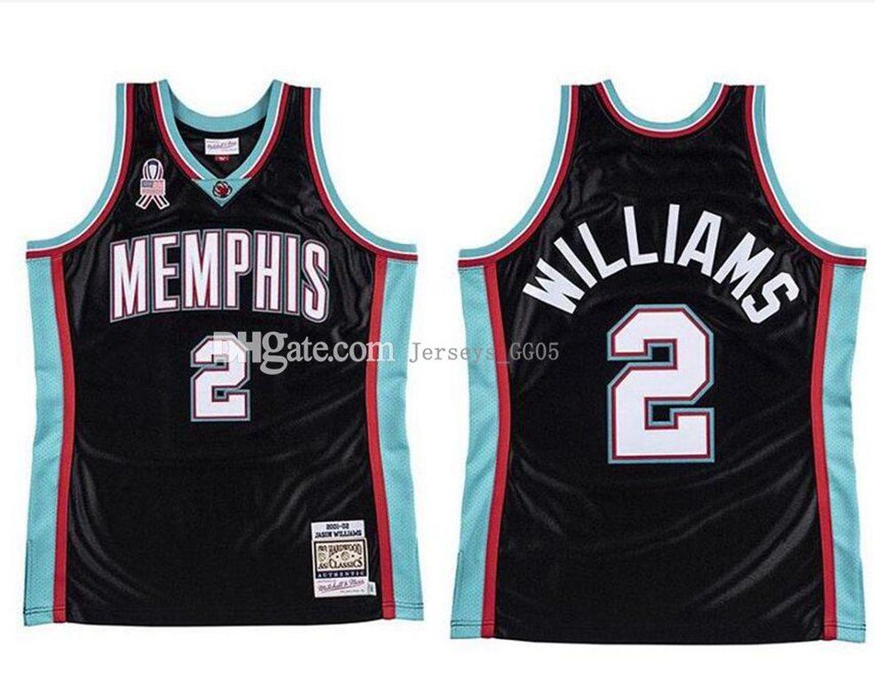

Mens basketball Memphis Grizzlies women youth abc 2 Jason Williams Mitchell & Ness 2001-02 Hardwoods Classics Authentic Jersey, Good