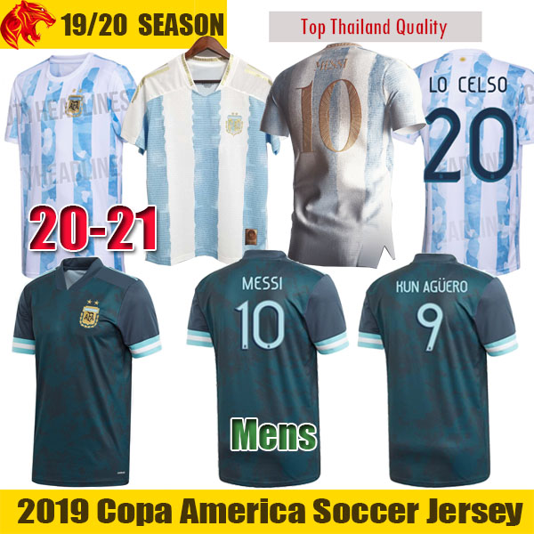 

20 21 22 Argentina Soccer Jerseys MESSI Maradona Gold Commemorative Kits 2021 Fans Player Version LAUTARO Football Shirt KUN AGUERO DYBALA Mens Jersey Kids Kit, 2021 kids home