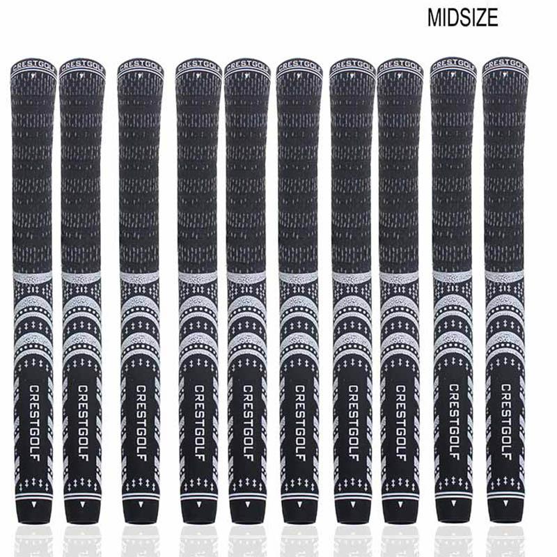 Club Grips Crestgolf 10pcs/Pack Midsize Carbon Yarn Golf Irons Wood 6 Colors Available Agarre Del Palo De-image-723688805