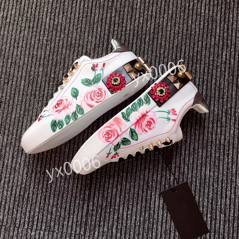 

Paris Homme Red Bottom Sneakers Men's Shoes Full Spiked Flats Navy Blue Rivets Red-soles Highs Tops High Quality Man Trainers hc190712, Choose the color