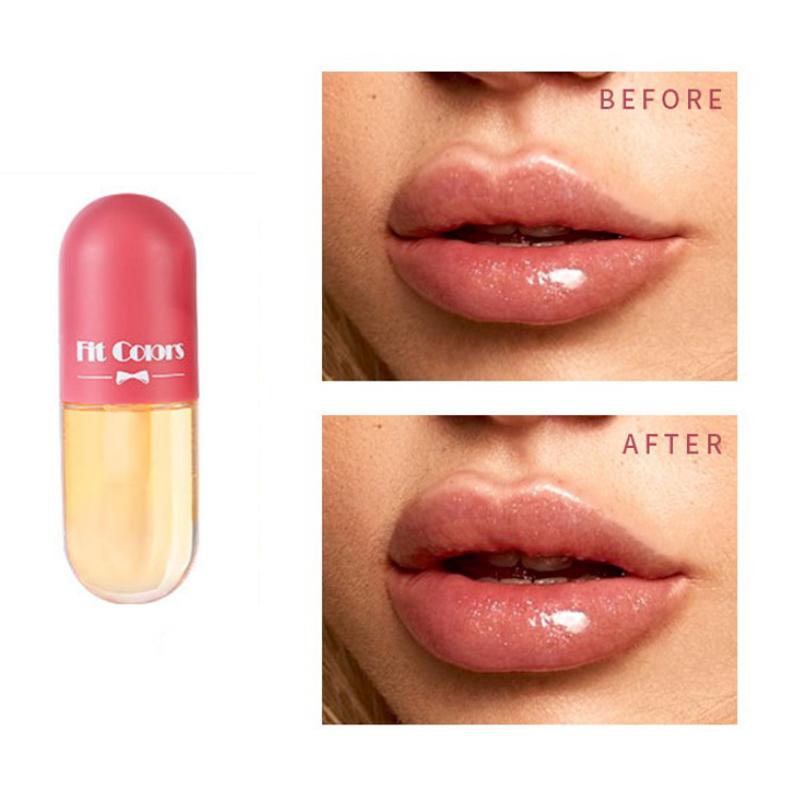 

Lip Gloss Oil Moisturizer Plumping Reduce Wrinkles Transparent Waterproof Long Lasting Lipstick Makeup Tint CosmeticLip, 01