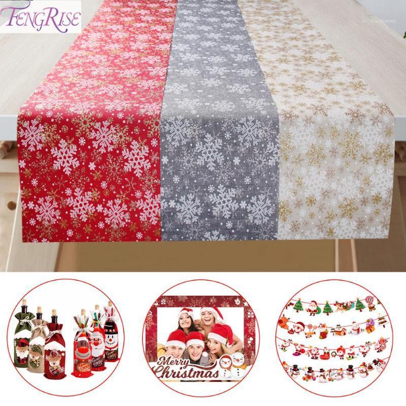 

Christmas Decorations Table Runner Merry For Home 2021 Ornaments Cristmas Decor Noel Navidad Year