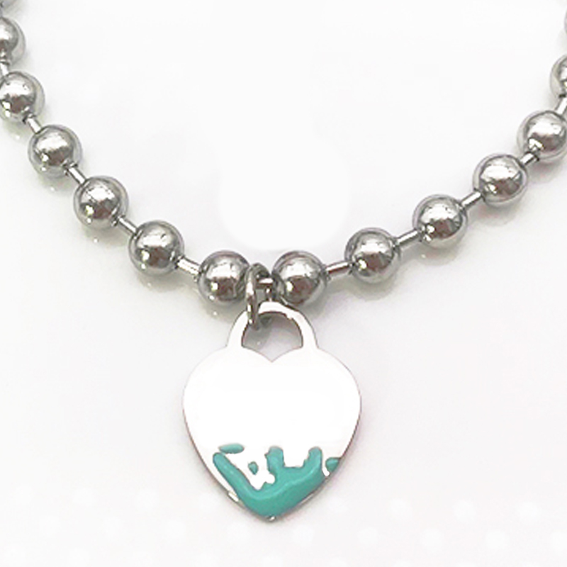 

heart bracelet female Beaded Strands chain on hand stainless steel fashion jewelry Valentine day Christmas gift for girlfriend accessories wholesale, Black