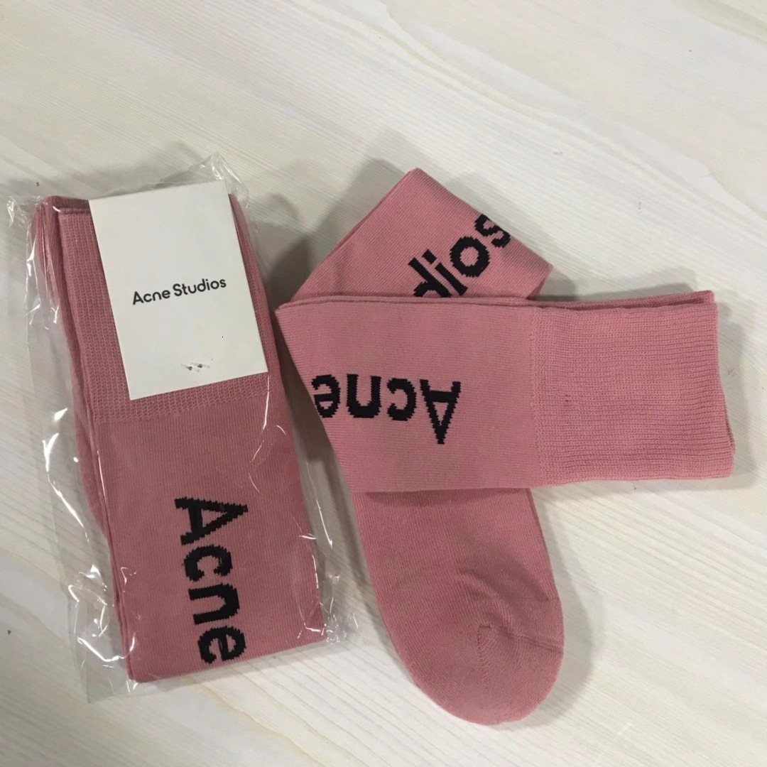 

spring Acne studios and autumn pair pink jacquard stockings 0KK3, Black