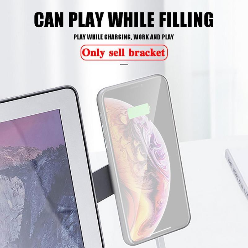 

Cell Phone Mounts & Holders Magnetic Folding Holder For Stand Extension Multi Screen Adjust Support Laptop Side Mount Connect Tablet Bracket