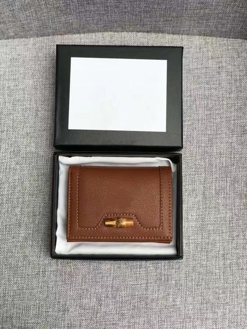 

bamboo designer wallet women wallets leather card holder woman clutch, Black
