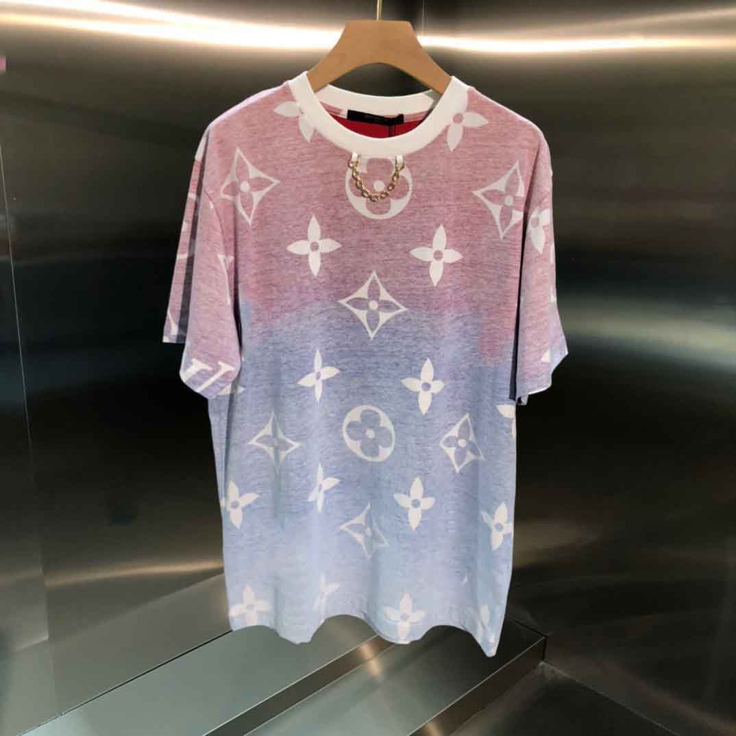 

2021ss spring and summer new high grade cotton printing short sleeve round neck panel T-Shirt Size: m-l-xl-xxl-xxxl Color: black white 5S2