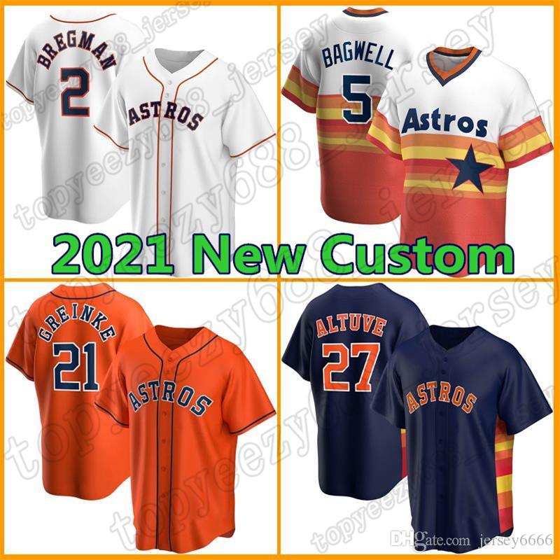 

Astros Custom 27 Jose Altuve Jersey 2 Alex Bregman Baseball Houston Carlos Correa Mesh 5 Jeff Bagwell Zack Greinke Chris Devenski Biagini, Blue;black