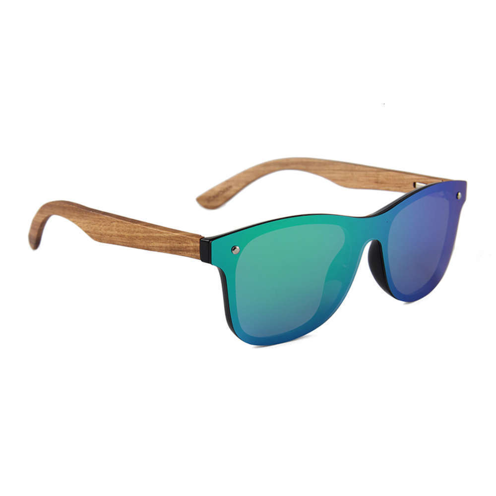 

Highend accessories oem fashionable custom rimls red mirror lens sun glass rice nail wooden polarized sunglass, Black