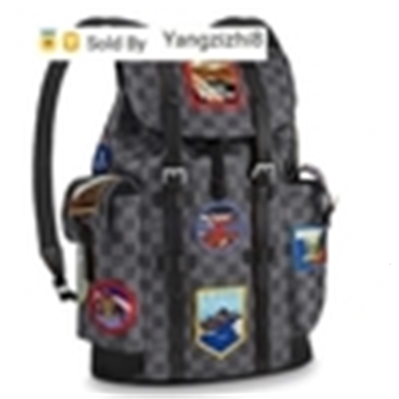 

yangzizhi8 backpack n44054 chriser 2019 men backpacks fashion shows oxidized leather business bags handbags totes messenger bags, Black;red