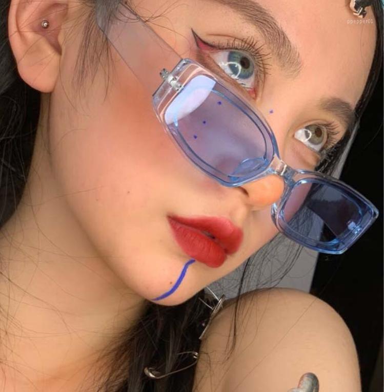 

Women's Sunglasses Color Transparent Candy Small Square Shape UV400