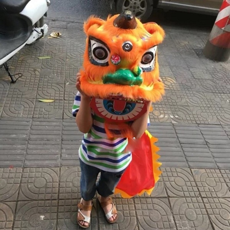 Mascot CostumesSimple Kid Size LionDance Costume ChildrenLion Dance Costumes Chinese Props Mascot-image-747566467
