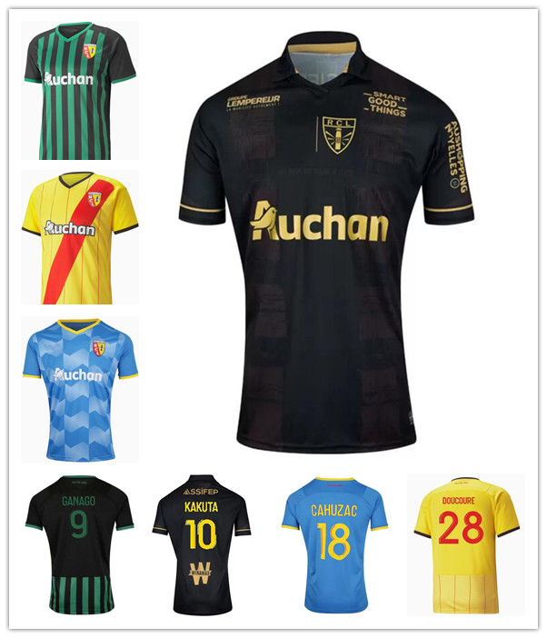 

21 22 RC Lens Sainte Barbe soccer jerseys GANAGO KAKUTA SOTOCA FOFANA KALIMUENDO maillot de foot DOUCOURE CLAUSS LECA Gradit Cahuzac 2021 2022 medina football Shirts
