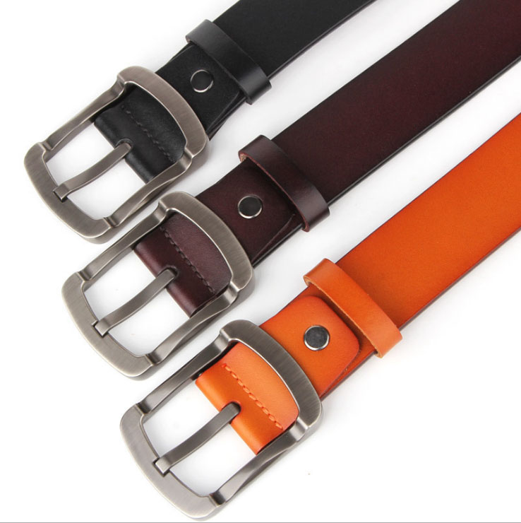 

High quality fashion woman man leather belt men's women's lady bridal, Red