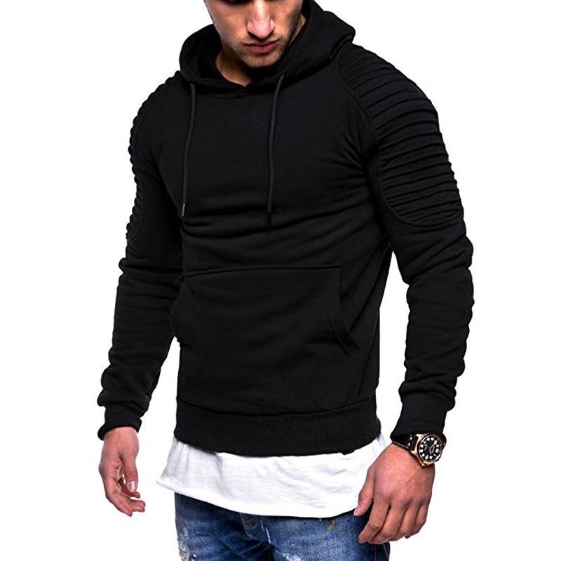 

Men' Hoodies & Sweatshirts 2021 Spring And Autumn Stitching Hoodie Casual Sports Hooded Pullover Solid Color Brand Loose Version Size M-XXX, White