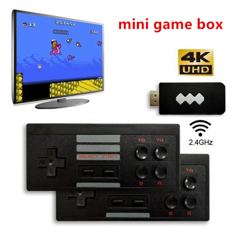 

4K TV-Out Video Wireless Portable Game Players Handheld Joystick HDTV 818 Retro Classic Games Consoles Kids Gift