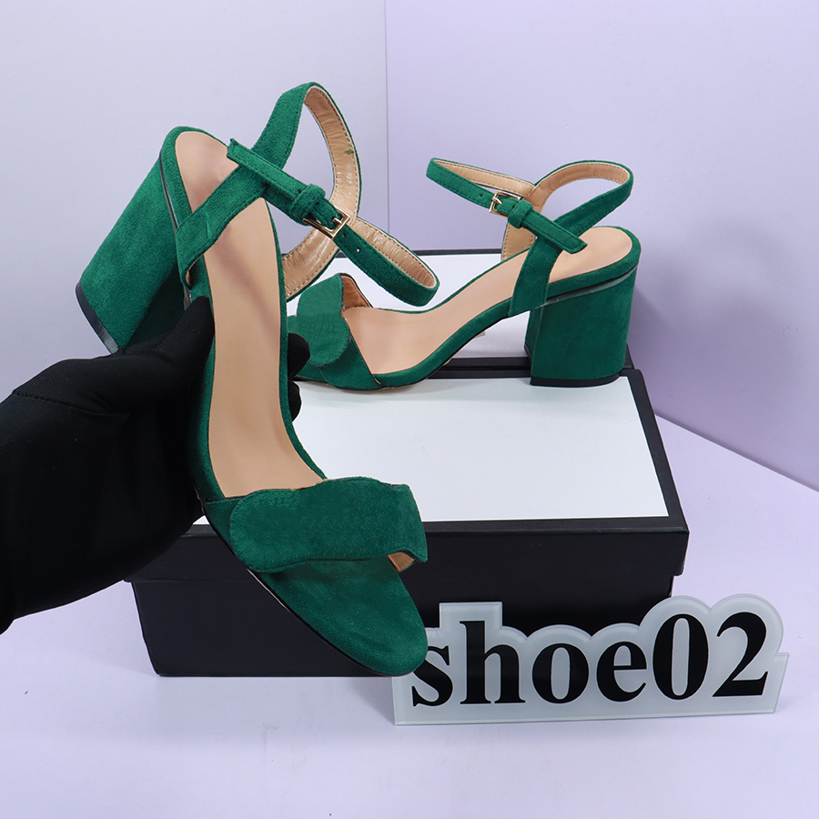 

Classics Women heels shoes Sandals fashion Beach Thick bottom slippers Alphabet lady Leather High heel shoe slides without box by gogo_shoes 08, #12