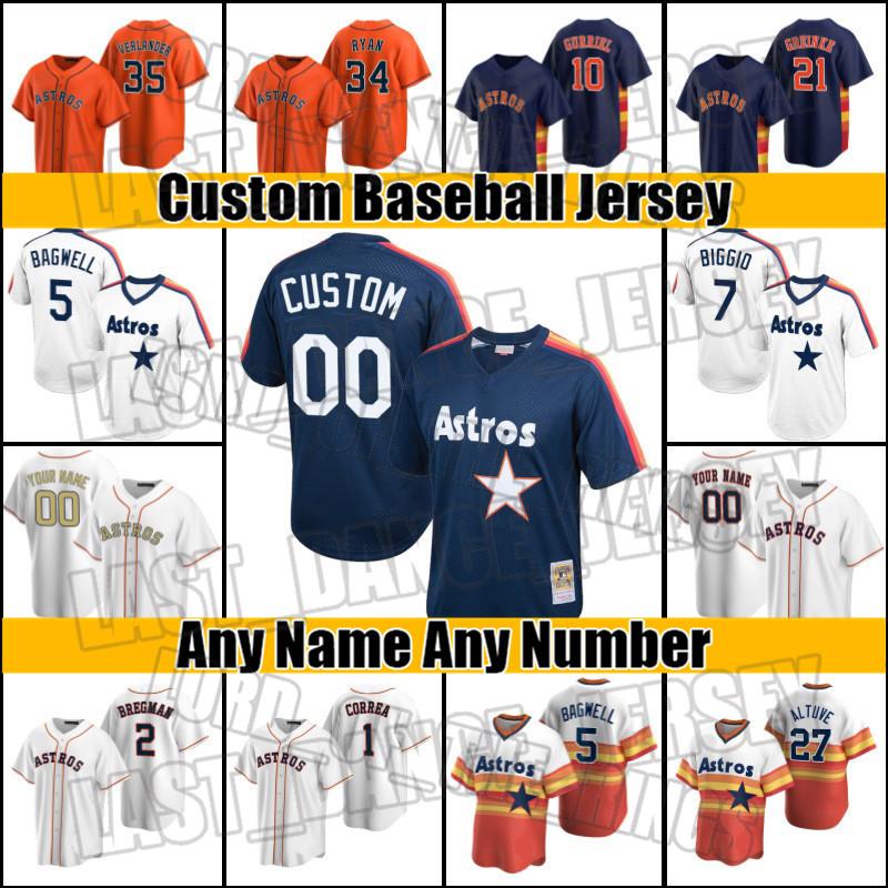 

Retro Custom Astros Jose Altuve Jersey Carlos Correa Houston Jerseys Alex Bregman Zack Greinke Jersey Yordan Alvarez Jeff Bagwell ZC454, Blue;black