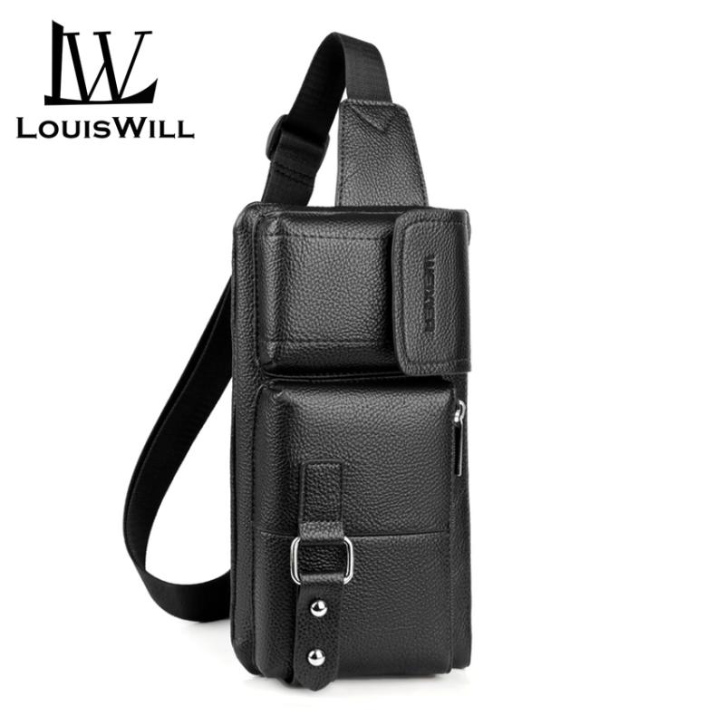 

Waist Bags Louiswill Fashion Men Crossbody BagÂ Waist Bag Pouch Men's Leather Belt Wallet Sling Waterproof Chest