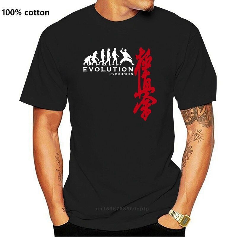 

Funny Evolution Kyokushin Karate Logo Japan Martial Art 2021 New Short Sleeve Fashion Men Round Neck Cotton t Shirt