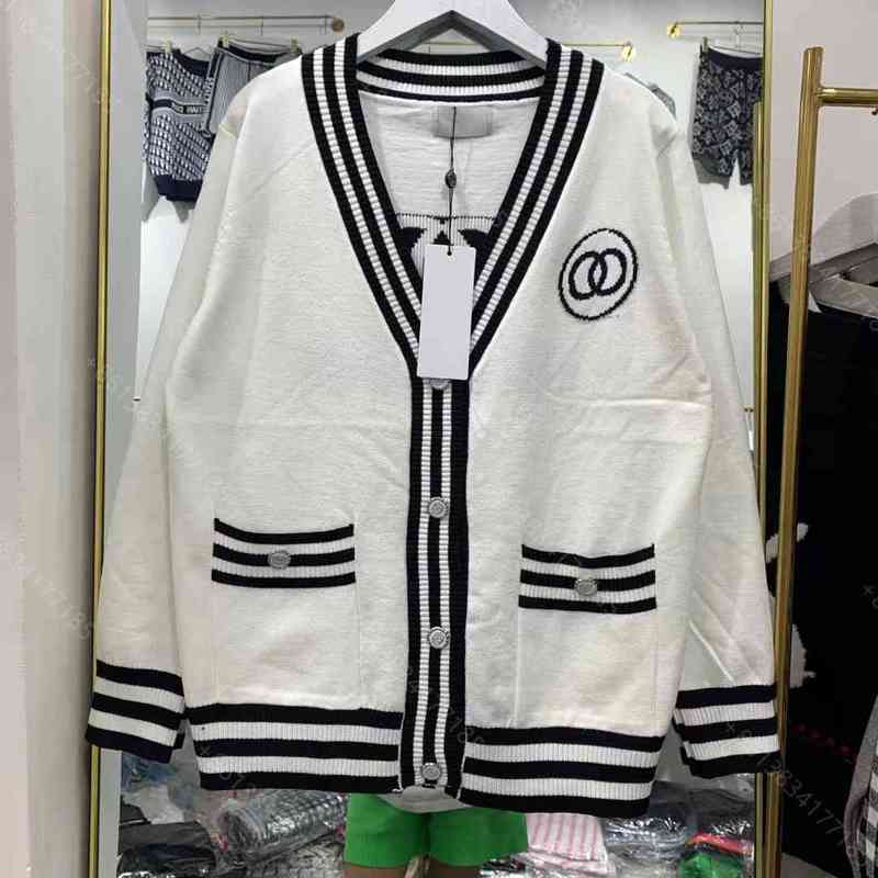 

Women's Sweaters Wholesale women wool sweater jacket cc brand designer clothes ladies long sleeve hoodie coat winter girls tops letter casual sweaters super U894, 1# shoe box