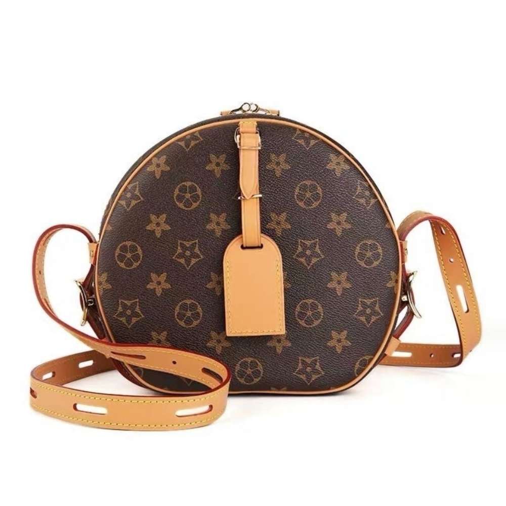 

star same old flower with leather V round cake designer clutch bag purses ladies handbags
