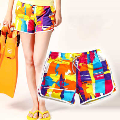

qualityNew High summer women New Plus Size Flag Board Shorts Beach Shorts girls beach SWIMWEARS surf board shorts, Shown