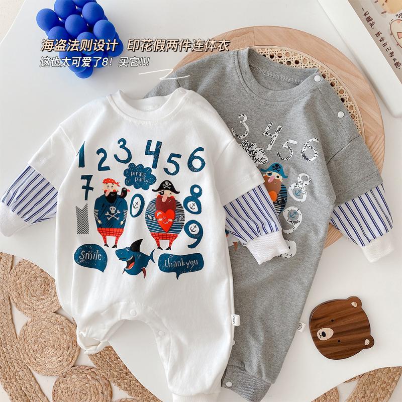 

Jumpsuits Infant Romper 2021autumn Boys Cartoon Cute, Blue