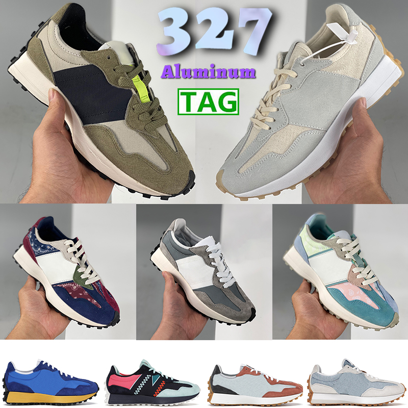 

Newest 327 mens running shoes denim navy rain cloud violet black grey silver castlerock turtle dove aluminum men women sports neakers, Bubble wrap packaging