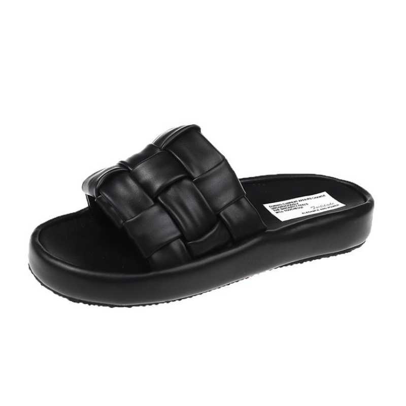

Summer Leisure Beach Holiday Women's Sandals Outdoor Women's Retro Comfortable Leisure Air Cushion Sandals Pumps 35-39 210611, Black