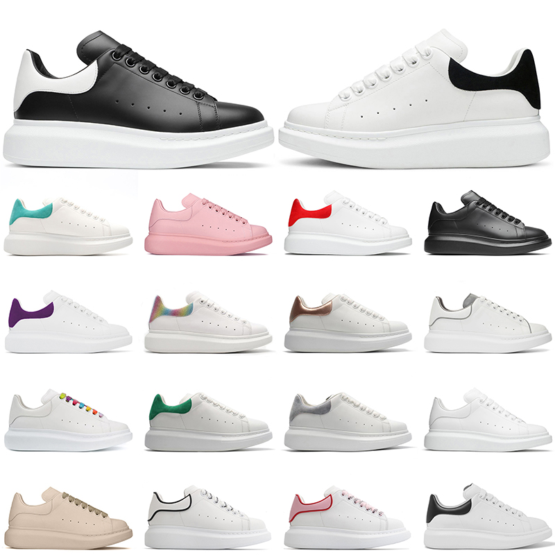 

2022 Fashion Men Shoe Designer Women Leather Lace Up Platform Oversized Sole Sneakers White Black mens womens Luxury velvet suede Casual Shoes 36-45, A#10