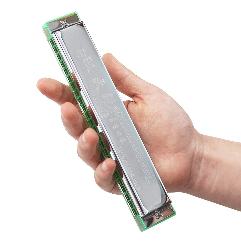 

Swan 24 hole beginners children's polyphony adult professional accent C-key harmonica instrument