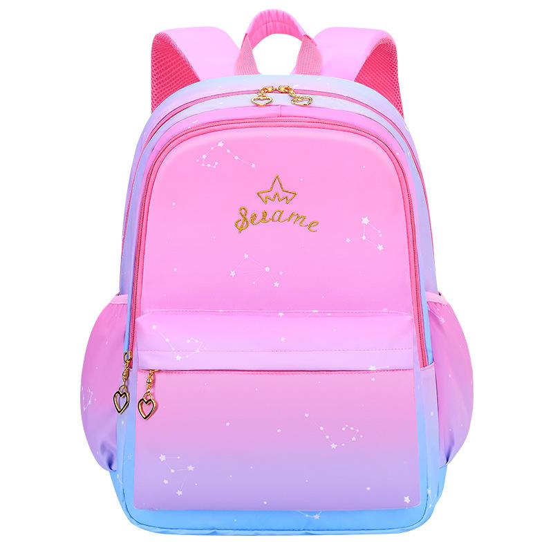 

Cute Pink School Backpack 2021 Breathable Bags For Girls Waterproof Large Children's Red Mochila Femenina Sac, As pic