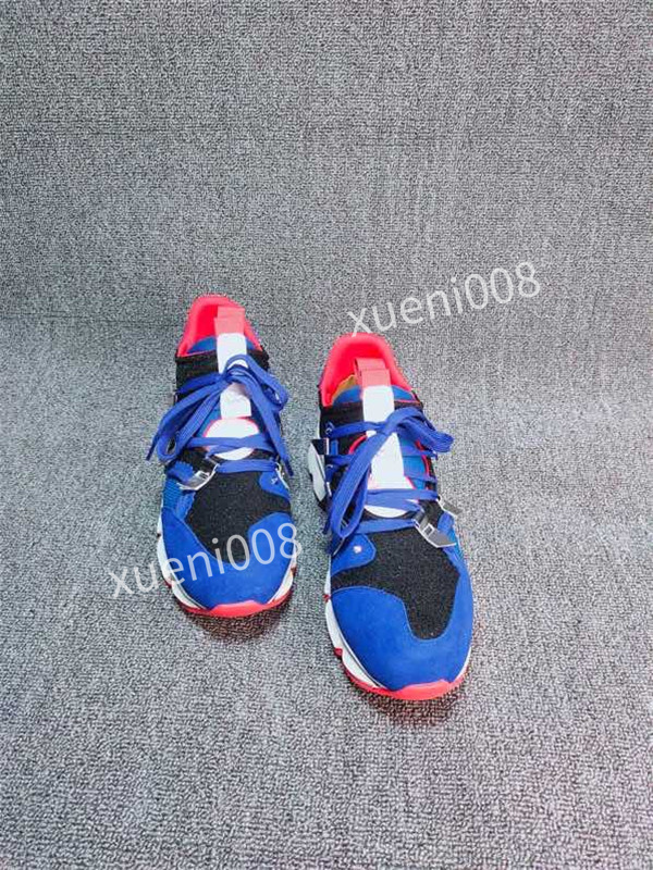 

2022 Luxury Shoes Studded Spikes Fashion 35-40 Red Suede Leather Mens Womens Flat Bottoms Party Lovers bzb200201, Choose the color