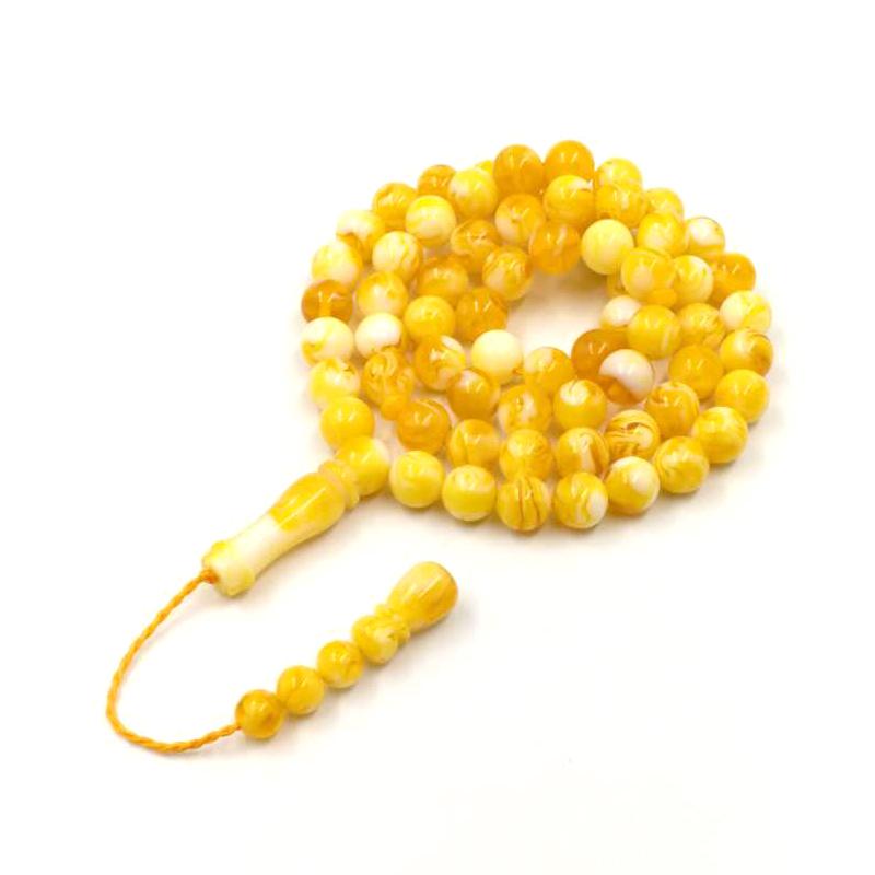 

Beaded, Strands 2021 Style Kehribar Tasbih 66 Muslim Rosary Man's Chapelet Musulman Bracelets High Quality Mastkhan Islam Misbaha, Black