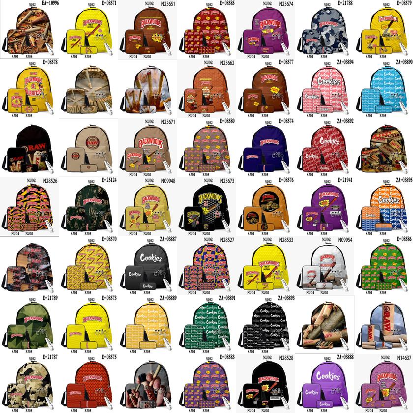 

3pcs/set 3d Backwoods Cigar Backpacks Raw Teens Yellow Bags Oxford Outdoors Backpack Lady Infantry Packs Red Smell Proof Laptop Shoul jllOgd, Customize