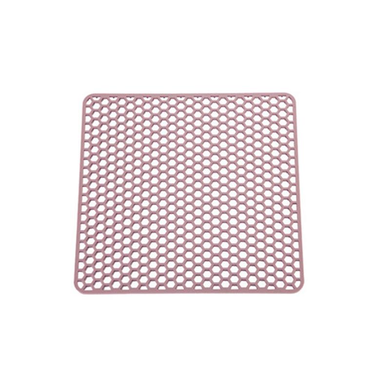 

Mats & Pads Dish Drying Non Slip Placemat Soft Silicone Heat Resistant Rollable Insulated Home Sink Mat Liner Honeycomb Design Tableware