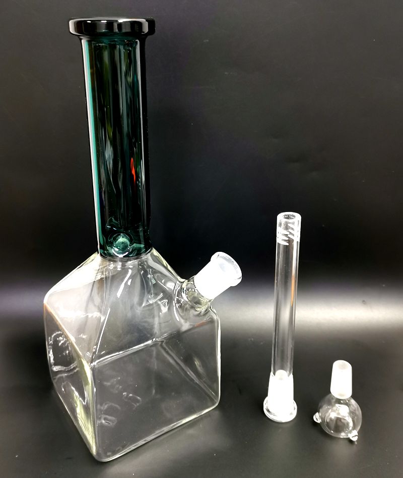 

glass bongs Bong dab rig hookahs big black white beaker water pipe smoking base heady Phoenix with ice catcher