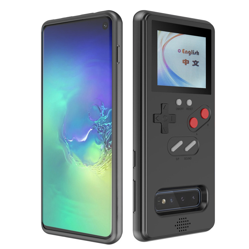 

Cool Retro Gameboy Tetris Shockproof Playable Game Boy Cases Cover For Samsung Galaxy S10 S20 S21 Note10 Note20, Red