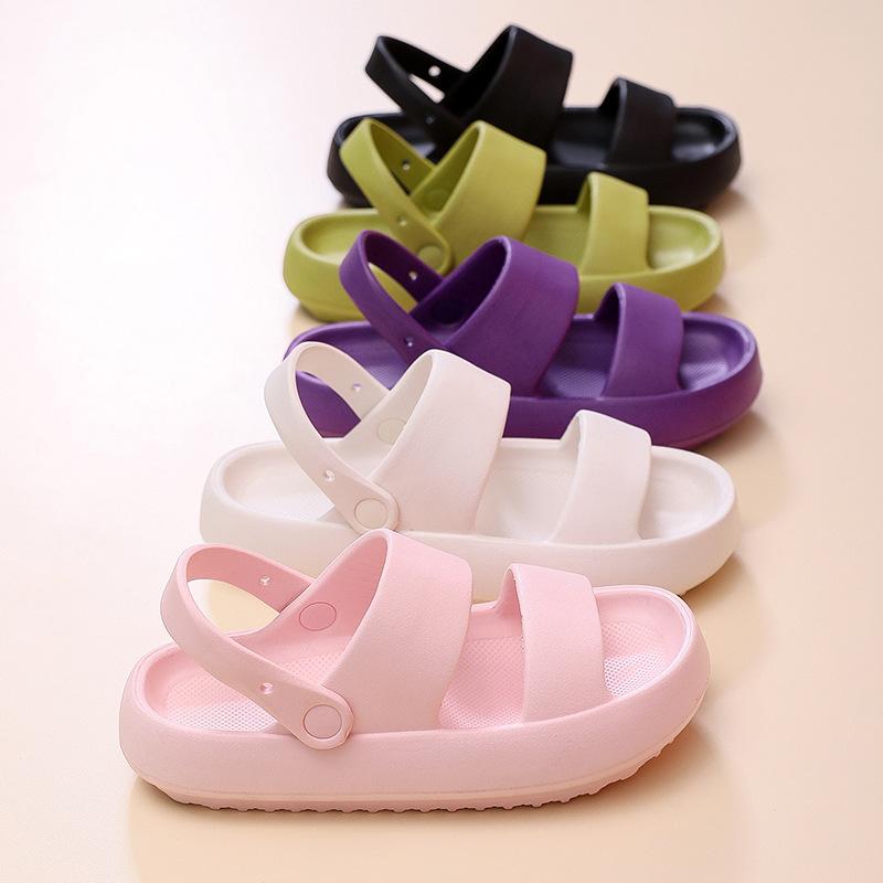 

Sandals Arrival Shoes Woman Summer Slide Couple Thick-soled Outdoor Casual Garden Clog For Women Sandalias, Black