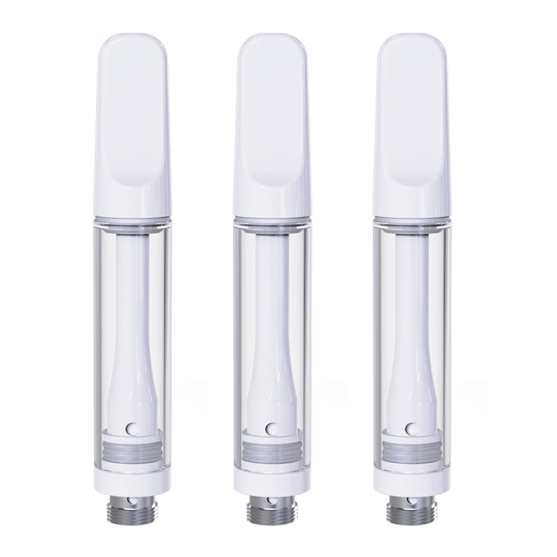 

Full Ceramic Vape Cartridges 1ml Lead Free Atomizers Empty 510 Thread AtomizersThick Oil Carts Screw Tip Delta 8 Disposable Vapes Pens 4 Hol