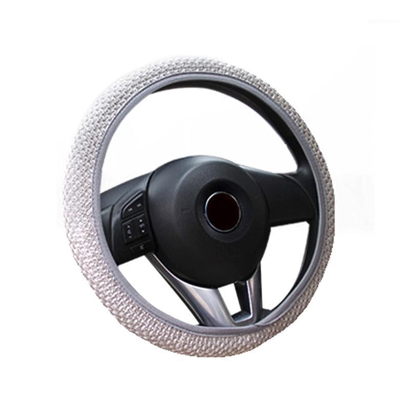 

Steering Wheel Covers Universal Car Auto 36/38cm Leather Elastic Skidproof Cover