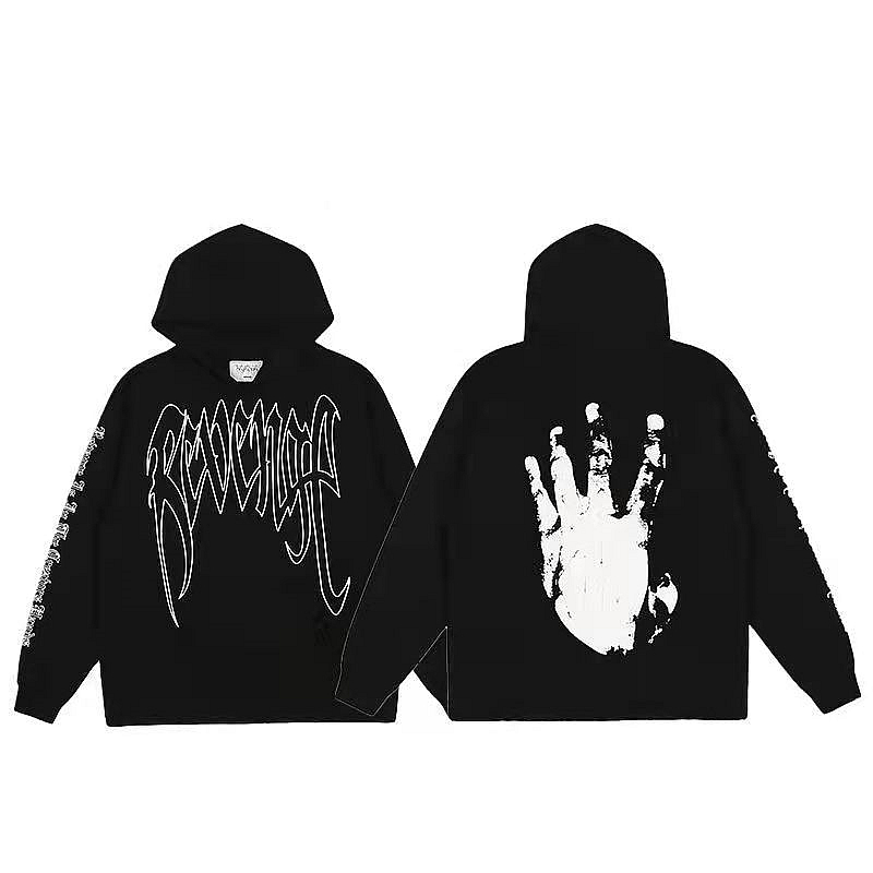 

21FW Men' Hoodies & Sweatshirts Revenge Printed Mens Brand Designer Hip Hop Casual Hooded Male Bird Patterns High Street Pullover -XL, 22