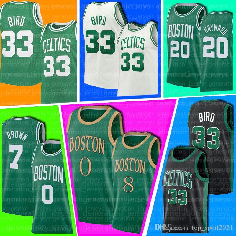 

Boston Celtics Jerseys Jayson Kemba Tatum Jersey Walker Larry Jaylen Bird Brown Marcus Gordon Smart Hayward Basketball Jersey, Black;red