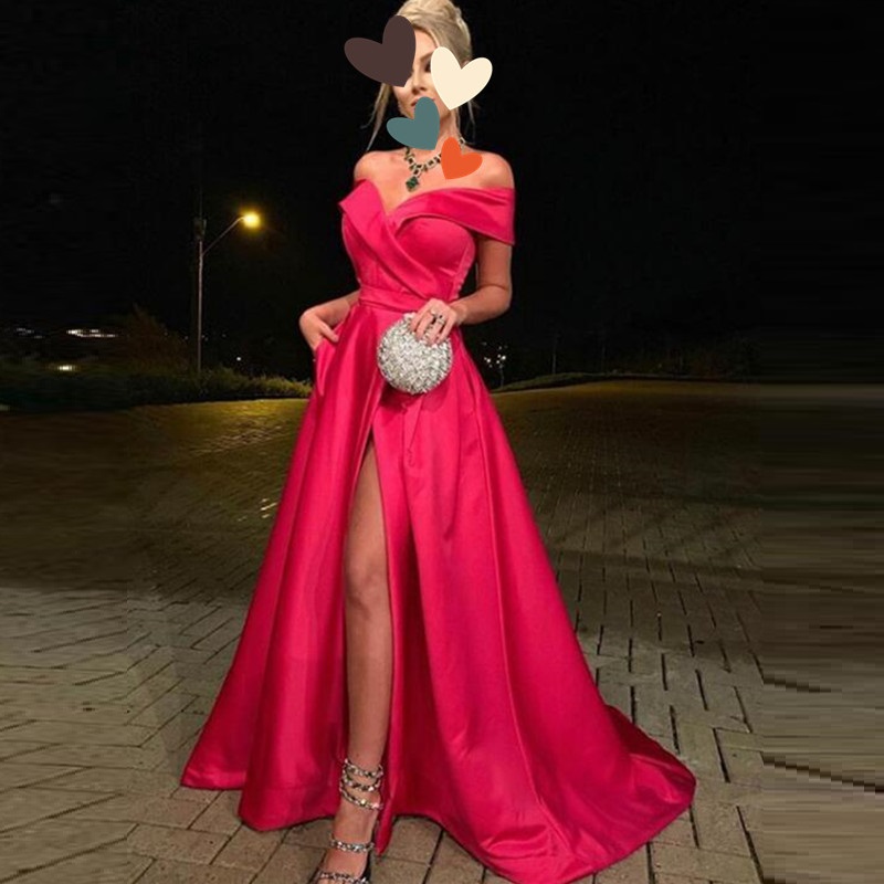 

Amazing Sexy Famous Red stain Special Occasion Party Dresses Fashion Hotk off shoulder Full length Mermaid long sleeve Evening Dress Prom Gowns, Hunter