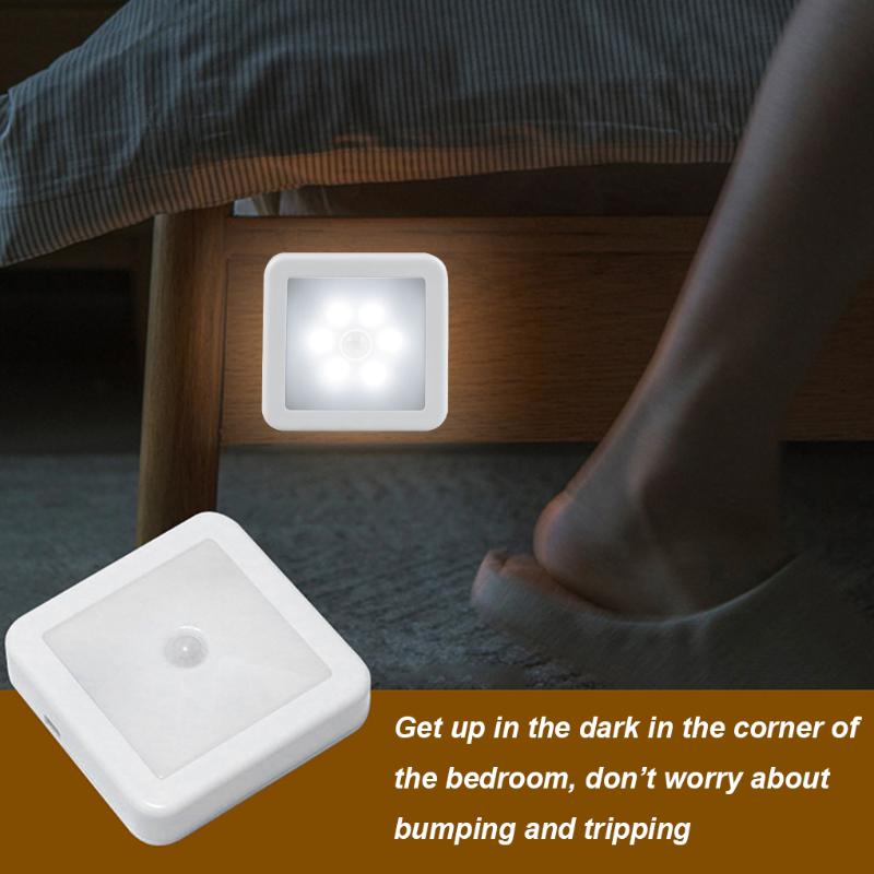 

Night Lights Light Smart Motion Sensor LED Lamp Battery Operated Or Rechargeable WC Bedside For Room Hallway Pathway Toilet