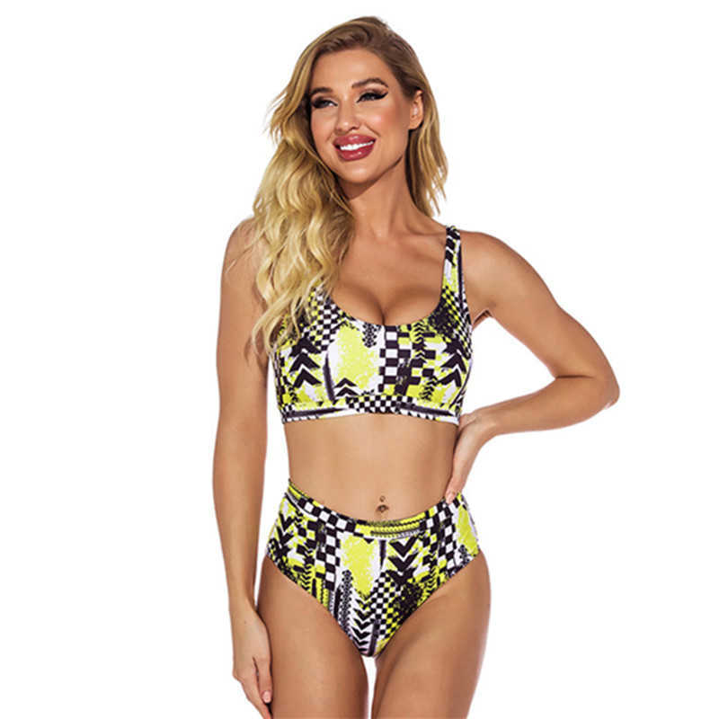 

Print Bikini Set 2 Pieces Set Push Up Swimsuit Women Bandeau Swimwear Female Sexy Biquini Summer Bathing Suit Beachwear 210604