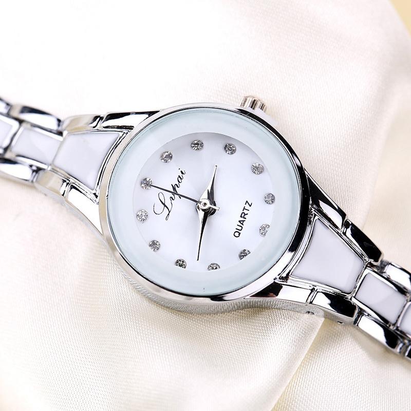 

Wristwatches Ladies Watch Mesh Stainless Steel Women Watches Relogio Feminino Fashion Luxury Quartz Bracelet Clock, Silver b