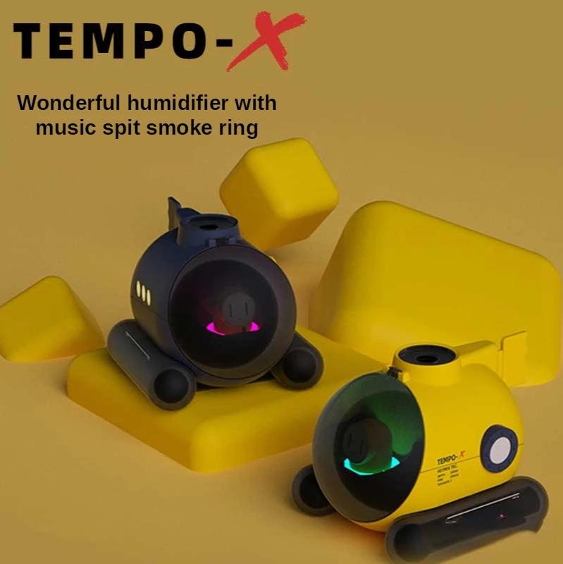 

Humidifiers Portable Creative Humidifier Small Desktop Spray Smoke Ring Music Submarine Suitable For Household/Office